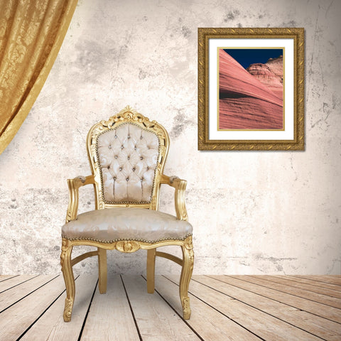 Coyote Buttes II Blush Gold Ornate Wood Framed Art Print with Double Matting by Majchrowicz, Alan