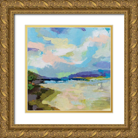 The Shore Gold Ornate Wood Framed Art Print with Double Matting by Vertentes, Jeanette