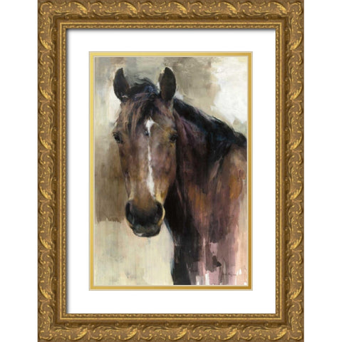 Hank Light v2 Crop Gold Ornate Wood Framed Art Print with Double Matting by Hageman, Marilyn