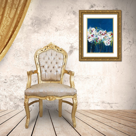 Garden Party I Gold Ornate Wood Framed Art Print with Double Matting by Griggs, Jan