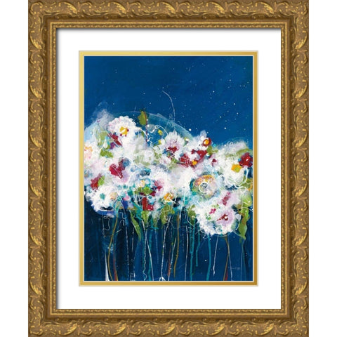Garden Party I Gold Ornate Wood Framed Art Print with Double Matting by Griggs, Jan
