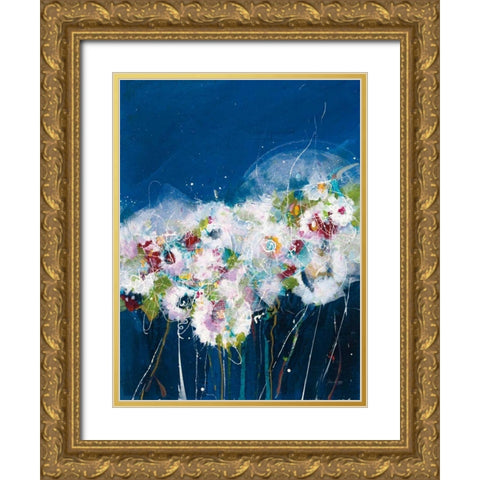 Garden Party II Gold Ornate Wood Framed Art Print with Double Matting by Griggs, Jan