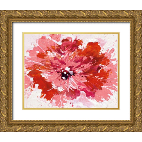 Color in Bloom Gold Ornate Wood Framed Art Print with Double Matting by Griggs, Jan