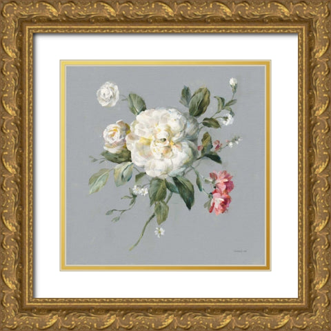 Gifts from the Garden III Gold Ornate Wood Framed Art Print with Double Matting by Nai, Danhui