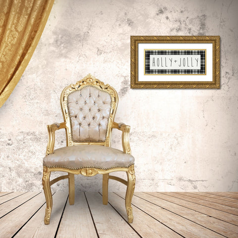 Cozy Christmas II Gold Ornate Wood Framed Art Print with Double Matting by Wild Apple Portfolio