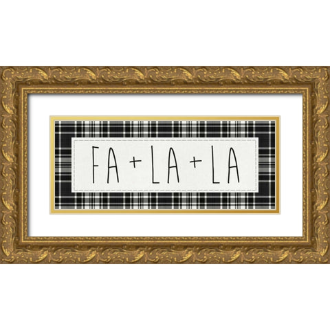 Cozy Christmas IV Gold Ornate Wood Framed Art Print with Double Matting by Wild Apple Portfolio