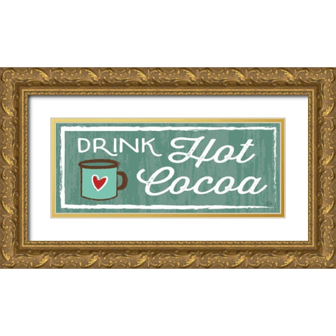 Comfy Camping X Gold Ornate Wood Framed Art Print with Double Matting by Averinos, Melissa