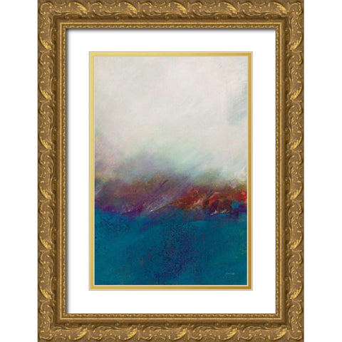 Ocean III Gold Ornate Wood Framed Art Print with Double Matting by Griggs, Jan