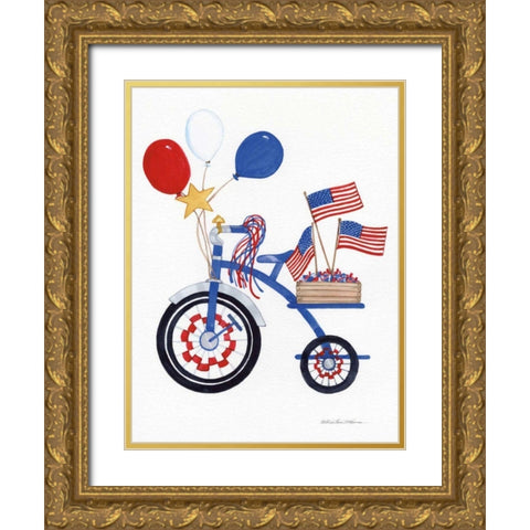 Decorated for the Parade Gold Ornate Wood Framed Art Print with Double Matting by McKenna, Kathleen Parr