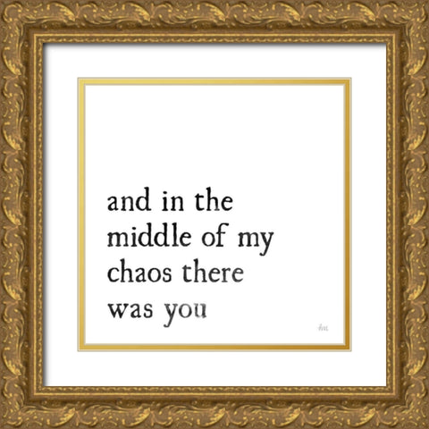 Simple Romance I Gold Ornate Wood Framed Art Print with Double Matting by Marshall, Laura