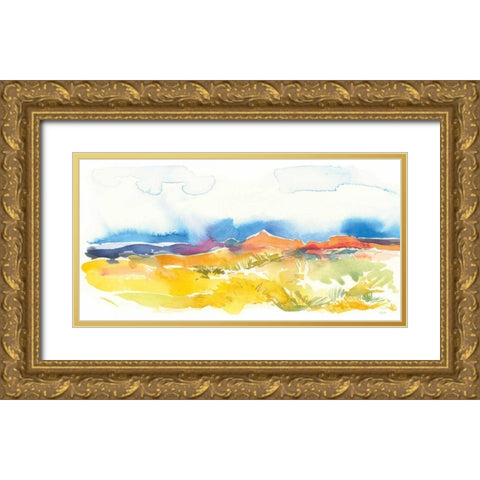 Mesa View I Gold Ornate Wood Framed Art Print with Double Matting by Rice, Kristy