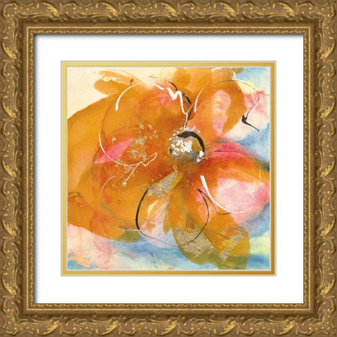 Amber Wash I Gold Ornate Wood Framed Art Print with Double Matting by Paschke, Chris
