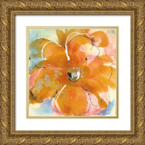 Amber Wash II Gold Ornate Wood Framed Art Print with Double Matting by Paschke, Chris