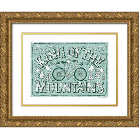 King of the Mountains Gold Ornate Wood Framed Art Print with Double Matting by Snowdon, Alexandra