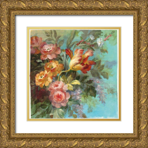 Seaside Garden II Gold Ornate Wood Framed Art Print with Double Matting by Nai, Danhui