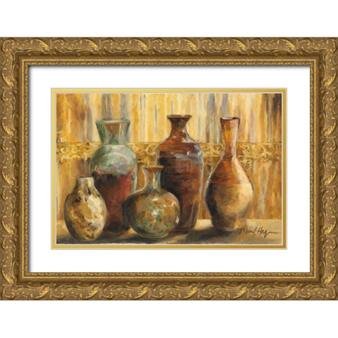 Two Families Gold Ornate Wood Framed Art Print with Double Matting by Hageman, Marilyn