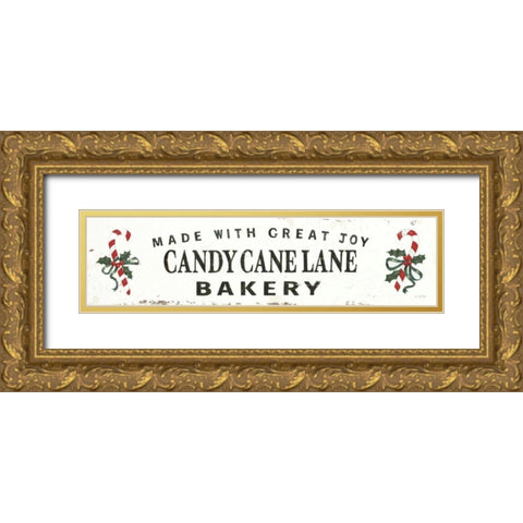 Christmas in the Heartland V Joy Gold Ornate Wood Framed Art Print with Double Matting by Wiens, James