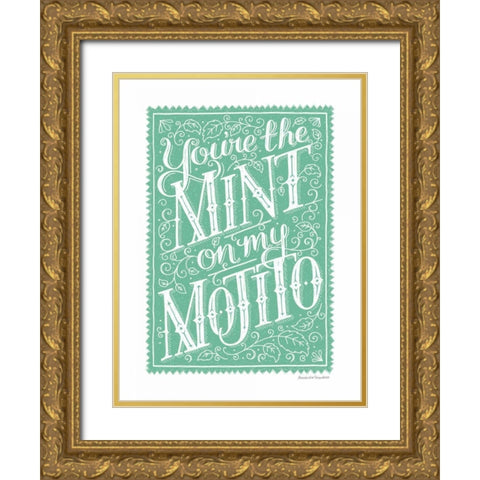 You are the Mint Gold Ornate Wood Framed Art Print with Double Matting by Snowdon, Alexandra