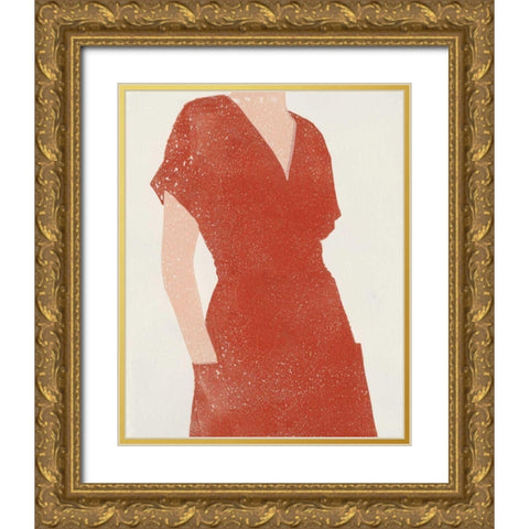 All Dressed Up I Gold Ornate Wood Framed Art Print with Double Matting by Hershey, Moira