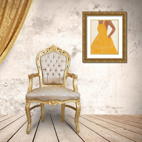 All Dressed Up II Gold Ornate Wood Framed Art Print with Double Matting by Hershey, Moira