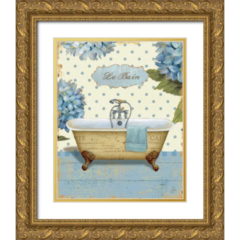 Thinking of You Bath I Gold Ornate Wood Framed Art Print with Double Matting by Brissonnet, Daphne