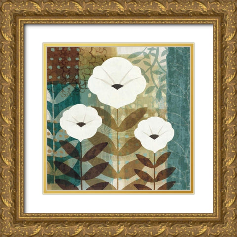 Floral Dream I WAG Gold Ornate Wood Framed Art Print with Double Matting by Mullan, Michael