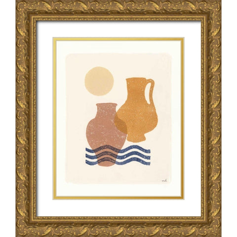 Oasis I Gold Ornate Wood Framed Art Print with Double Matting by Hershey, Moira