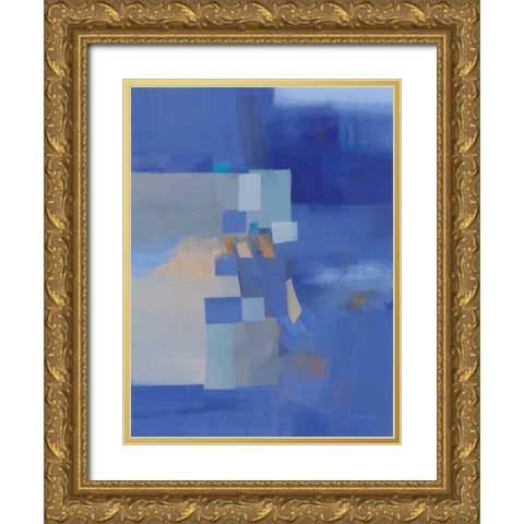 Blue Dawn Gold Ornate Wood Framed Art Print with Double Matting by Maye, Jo