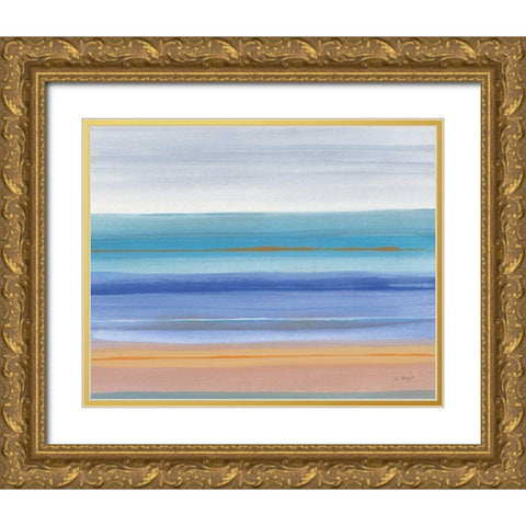 Warmth Gold Ornate Wood Framed Art Print with Double Matting by Maye, Jo