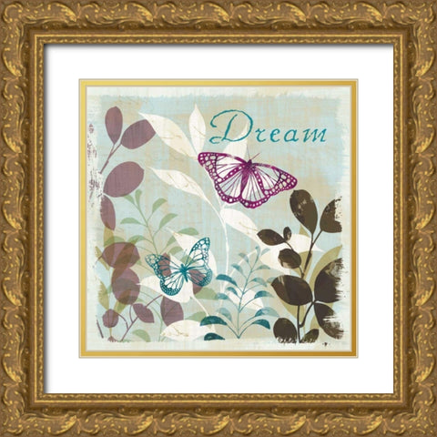 Be Leaves Spice II Gold Ornate Wood Framed Art Print with Double Matting by Wild Apple Portfolio