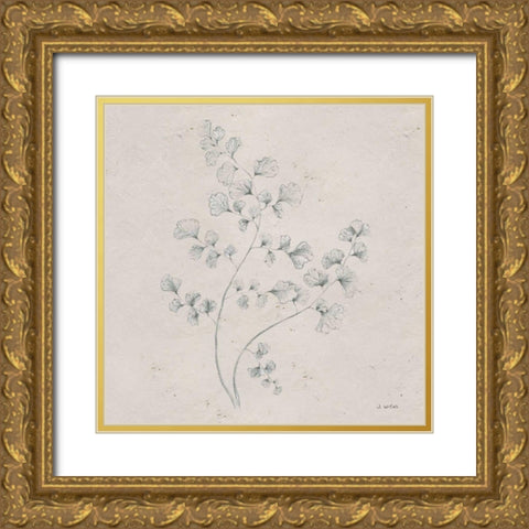 Soft Summer Sketches IV Sq Gold Ornate Wood Framed Art Print with Double Matting by Wiens, James