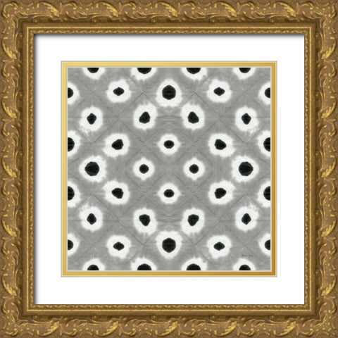 Aquarelle Black and White VII Gold Ornate Wood Framed Art Print with Double Matting by Green, Nancy