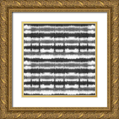 Aquarelle Black and White XI Gold Ornate Wood Framed Art Print with Double Matting by Green, Nancy