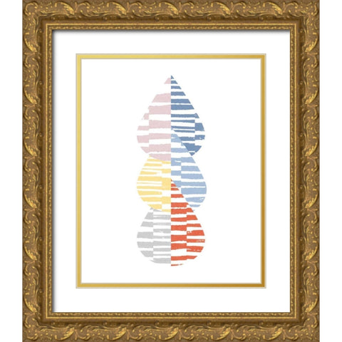Meditate IV Bright Gold Ornate Wood Framed Art Print with Double Matting by Hershey, Moira