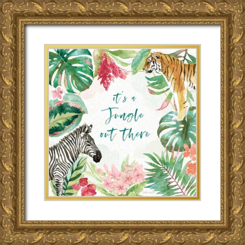 From the Jungle II Gold Ornate Wood Framed Art Print with Double Matting by Grove, Beth