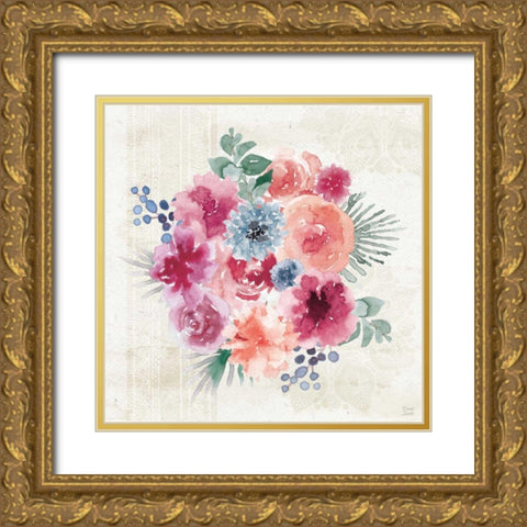 Bohemian Vibes IV Gold Ornate Wood Framed Art Print with Double Matting by June, Dina