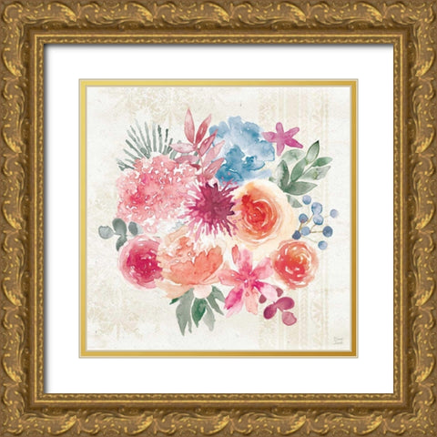 Bohemian Vibes V Gold Ornate Wood Framed Art Print with Double Matting by June, Dina