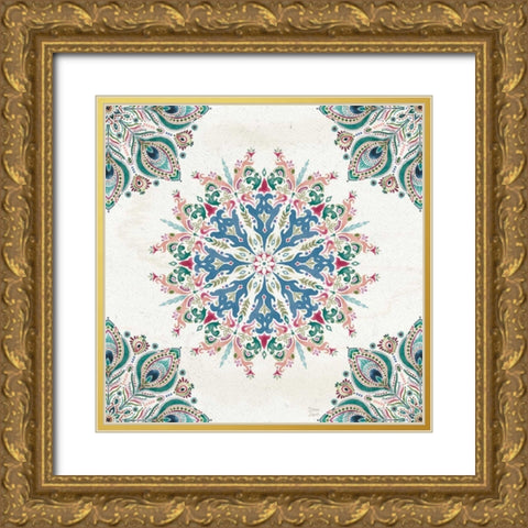 Bohemian Vibes VII Gold Ornate Wood Framed Art Print with Double Matting by June, Dina