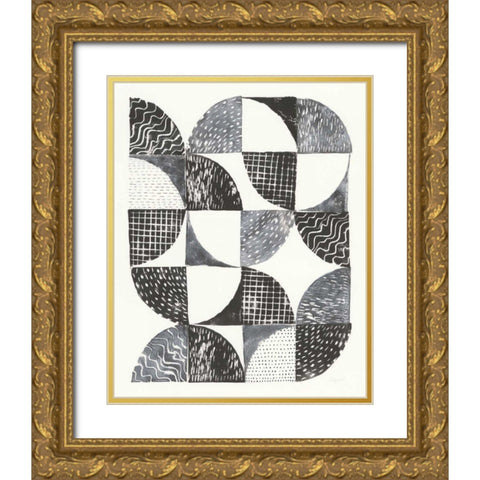Night Sky I Gold Ornate Wood Framed Art Print with Double Matting by Prahl, Courtney