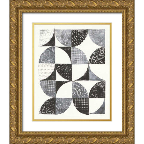 Night Sky II Gold Ornate Wood Framed Art Print with Double Matting by Prahl, Courtney