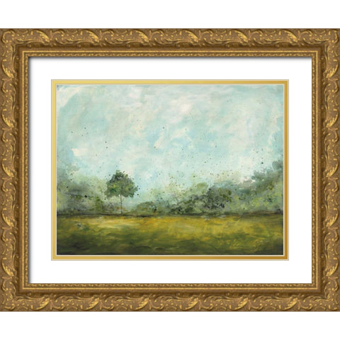 Spring Walk Gold Ornate Wood Framed Art Print with Double Matting by Prahl, Courtney