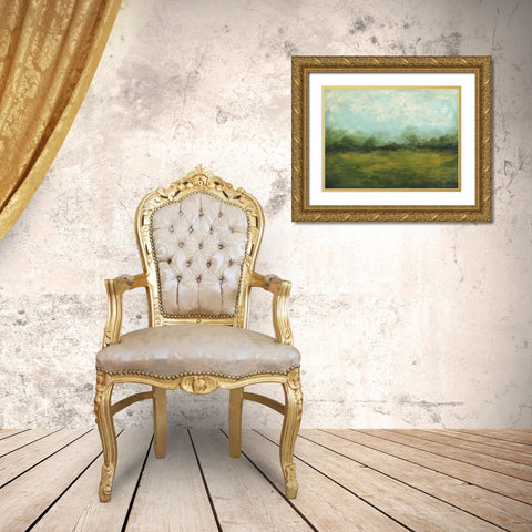 Meadows Edge Gold Ornate Wood Framed Art Print with Double Matting by Prahl, Courtney