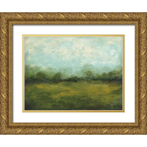 Meadows Edge Gold Ornate Wood Framed Art Print with Double Matting by Prahl, Courtney