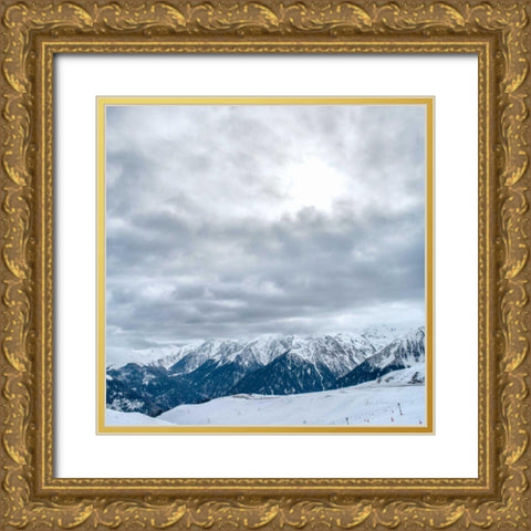 What a View Gold Ornate Wood Framed Art Print with Double Matting by Eichman, Andre