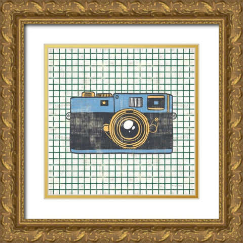 Wanderlust Capture the World No Words Gold Ornate Wood Framed Art Print with Double Matting by Hilsaca, Cleonique