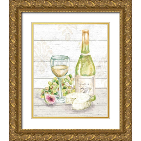 Sweet Vines II Gold Ornate Wood Framed Art Print with Double Matting by Urban, Mary