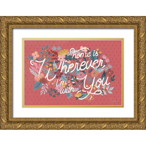 Love Letters I Gold Ornate Wood Framed Art Print with Double Matting by Marshall, Laura