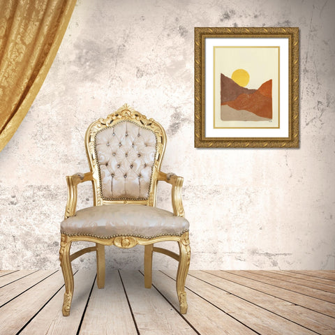 Sedona II Gold Ornate Wood Framed Art Print with Double Matting by Hershey, Moira