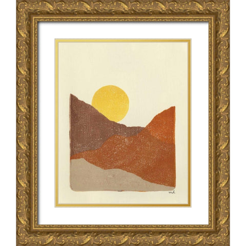 Sedona II Gold Ornate Wood Framed Art Print with Double Matting by Hershey, Moira