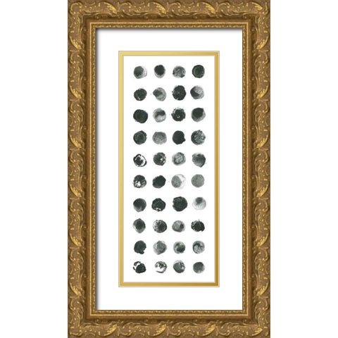 Markmaking Panel II Gold Ornate Wood Framed Art Print with Double Matting by Averinos, Melissa